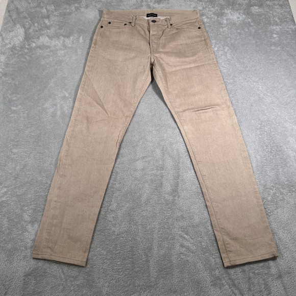 John Elliott Jeans Mens 30 Beige Tan Denim 5 Pocket Minimalist Casual Streetwear